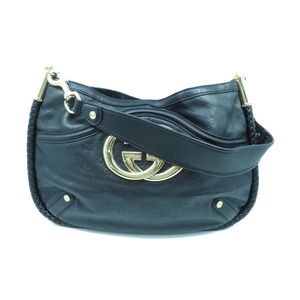 💎✨Authentic✨💎 Gucci Shoulder Bag Calfskin Leather Black